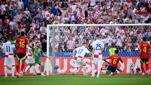 Spanyol menang 3-0 atas Kroasia di matchday pertama Grup B Euro 2024. (Foto: REUTERS)