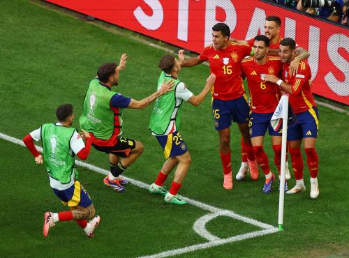 Timnas Spanyol menang dramatis 2-1 atas Jerman di perempatfinal Euro 2024. (Foto: REUTERS)